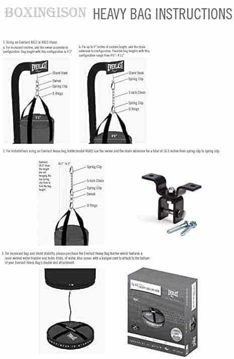 100 lb punching bag with stand