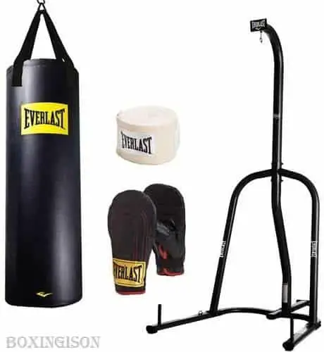 how to make weights for a boxing bag stand